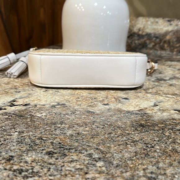 COACH NWT STRAW & LEATHER NOLITA 15 BAG in CHALK - Picture 6 of 7